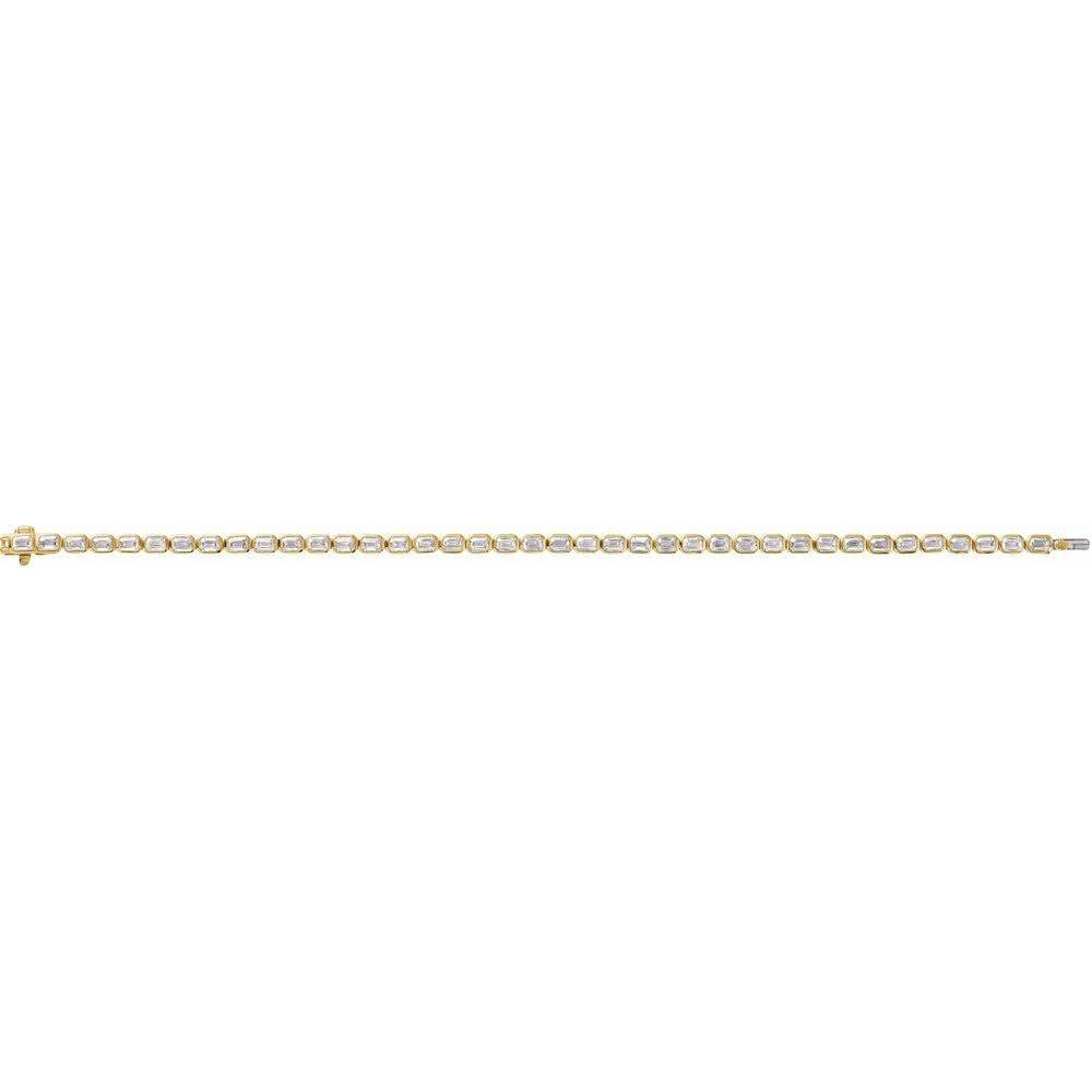 14K Yellow Gold 6 1/4 CTW Lab-Grown Diamond Line Bracelet – 7” - Picasso Gold & Diamond Jewelry