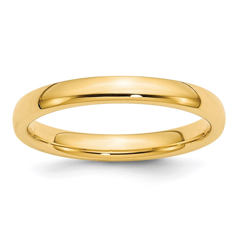 14KY 3mm Standard Comfort Fit Wedding Band Size 11