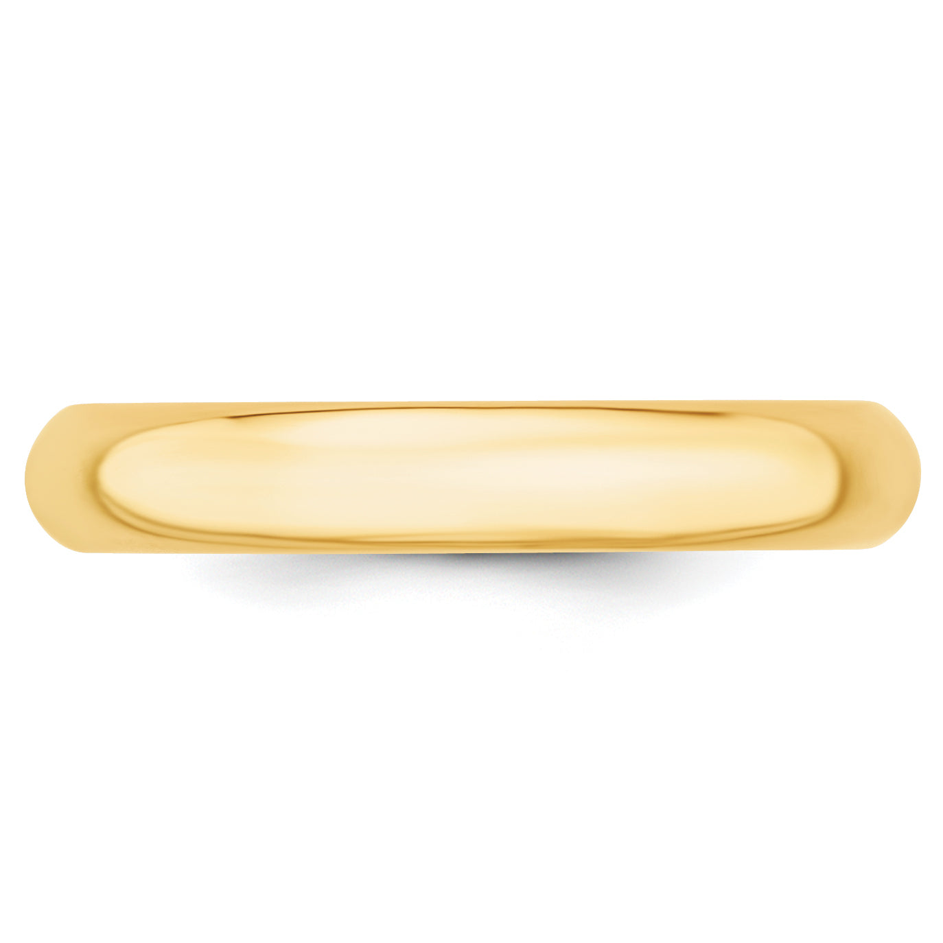 14K Yellow Gold 4mm Comfort Fit Wedding Band – Classic Standard Weight