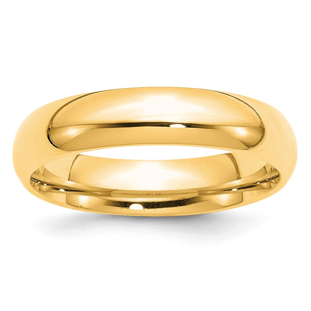 14KY 5mm Standard Comfort Fit Wedding Band Size 10.5