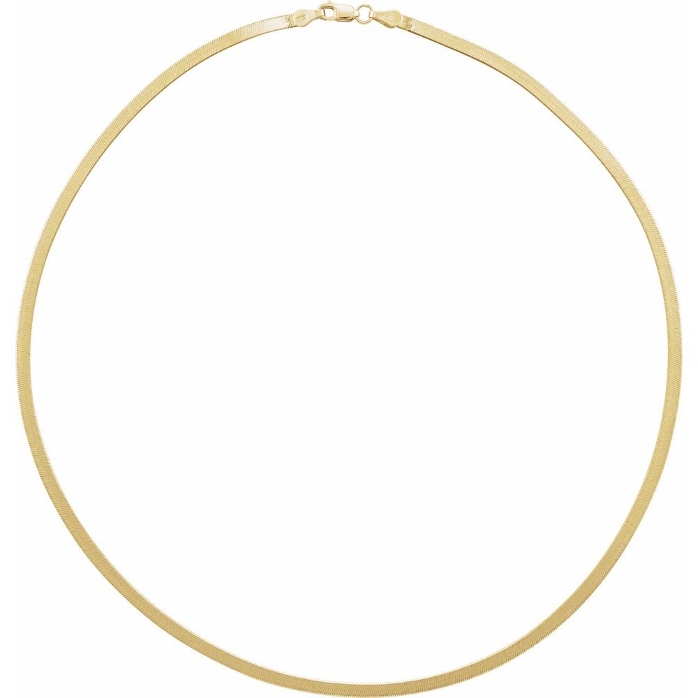 14K Gold Herringbone Chain 18" - 20" - Picasso Gold & Diamond Jewelry