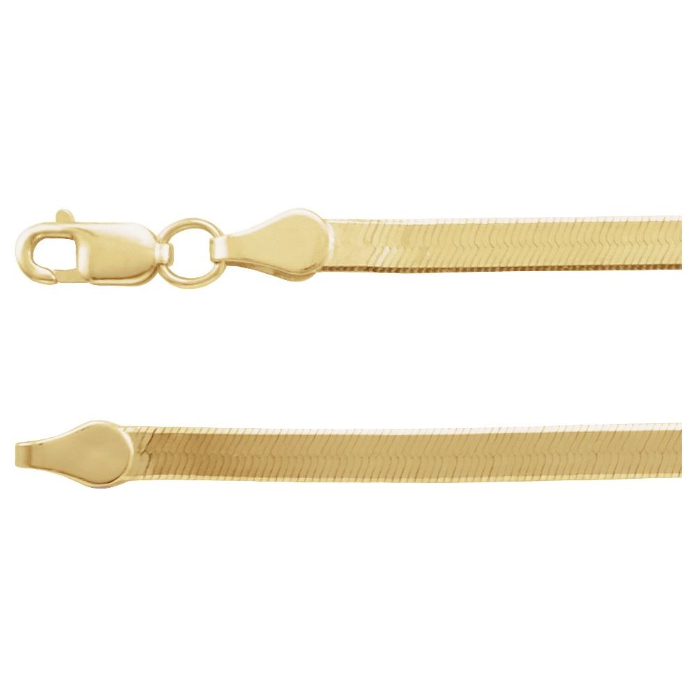 14K Gold Herringbone Chain 18" - 20" - Picasso Gold & Diamond Jewelry