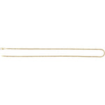 14K Yellow Gold 2mm Hollow Rope Chain – 16" & 18" - Picasso Gold & Diamond Jewelry