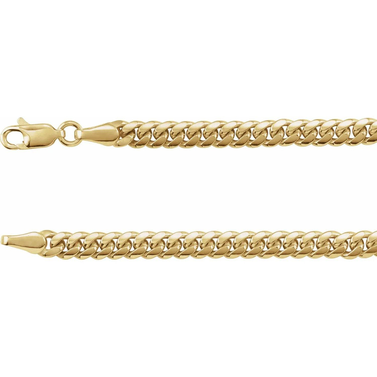 14K Yellow Gold Miami Cuban Curb Chain Necklace - 4.35mm, 18 & 24 inches: Timeless Elegance and Quality Craftsmanship - Picasso Gold & Diamond Jewelry