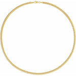 14K Yellow Gold Miami Cuban Curb Chain Necklace - 4.35mm, 18 & 24 inches: Timeless Elegance and Quality Craftsmanship - Picasso Gold & Diamond Jewelry