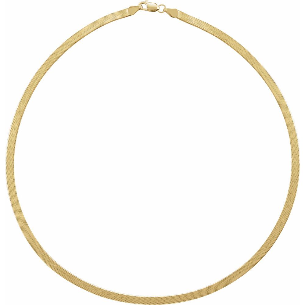 14K Gold Herringbone Chain 18" - 20" - Picasso Gold & Diamond Jewelry