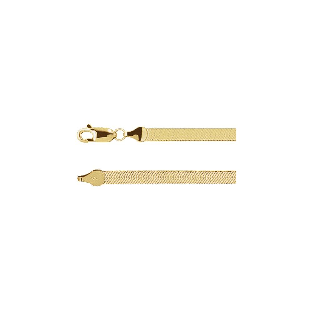 14K Gold Herringbone Chain 18" - 20" - Picasso Gold & Diamond Jewelry