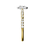 Cushion Lab-grown Diamond Bridal Ring — side
