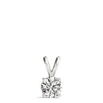 1 ct tw Round Lab Grown Diamond Pendant in 14K White Gold