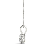 5/8 ct tw Round Lab Grown Diamond Pendant in 14K White Gold