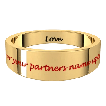18K Gold Wedding Band - Picasso Gold & Diamond Jewelry