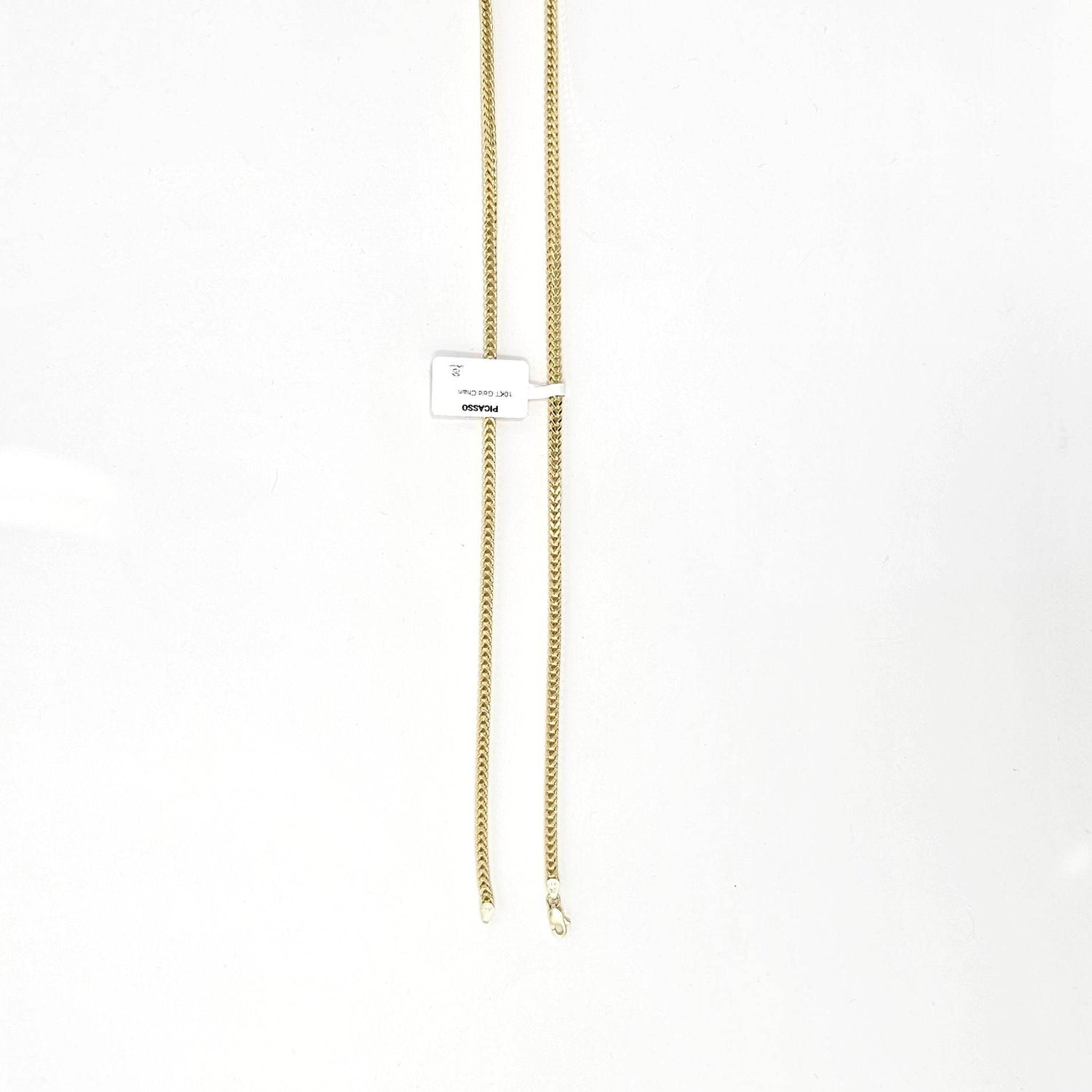 Elegant 10KT Hollow Franco Chain 22-Inch 3mm: Timeless Style - Picasso Gold & Diamond Jewelry