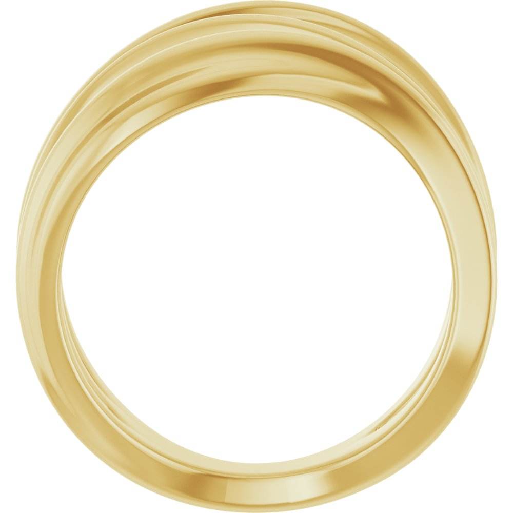 14K Yellow Gold Cutout Ring - Picasso Gold & Diamond Jewelry
