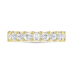 18K Yellow Gold 2 7/8 Ct.Tw. Cushion Shape Diamond Wedding Band  Picasso Gold & Diamond Jewelry