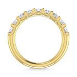 14K Yellow Gold 2 7/8 Ct.Tw. Cushion Shape Diamond Wedding Band  Picasso Gold & Diamond Jewelry
