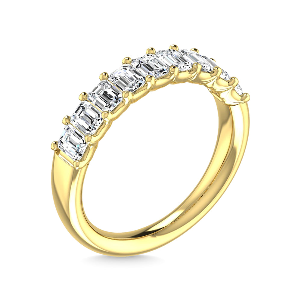 Bands 14K Yellow Gold 2 7/8 Ct.Tw. Emerald Shape Diamond Half Way Eternity Band 14K Yellow Gold 2 7/8 Ct.Tw. Emerald Shape Diamond Half Way Eternity  HWEM32SI14Y65
