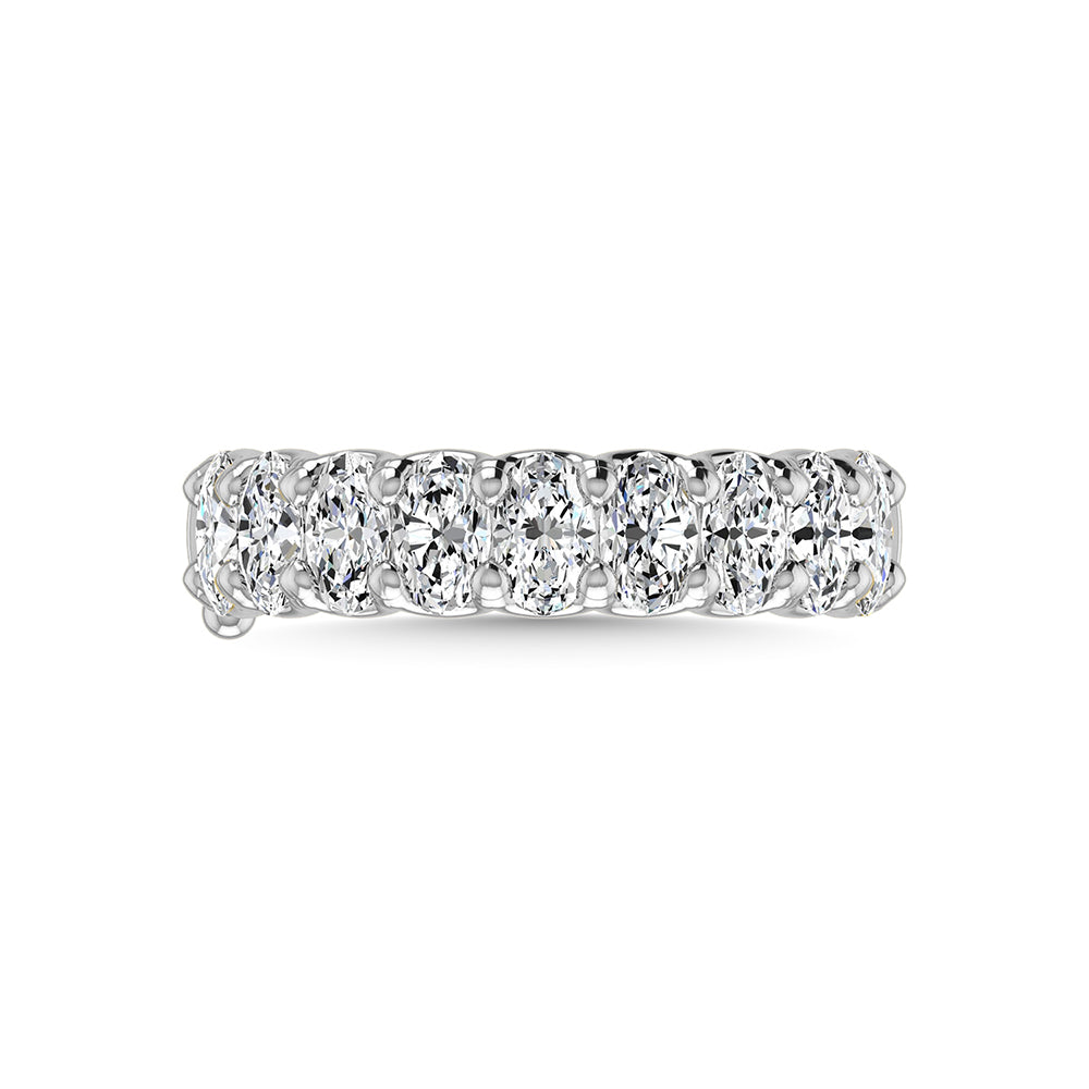 950 Platinum 1 1/3 Ct.Tw. Oval Shape Lab Grown Diamond Half Way Eternity Band  Picasso Gold & Diamond Jewelry
