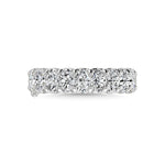 950 Platinum 3 3/4 Ct.Tw. Oval Shape Diamond Half Way Eternity Band  Picasso Gold & Diamond Jewelry