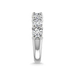 18K White Gold 3 3/4 Ct.Tw. Round Shape Lab Grown Diamond Half Way Eternity Band  Picasso Gold & Diamond Jewelry