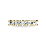 18K Yellow Gold 3 3/4 Ct.Tw. Round Shape Lab Grown Diamond Wedding Band  Picasso Gold & Diamond Jewelry