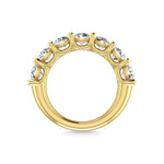 14K Yellow Gold 1 1/10 Ct.Tw. Round Shape Lab Grown Diamond Wedding Band  Picasso Gold & Diamond Jewelry