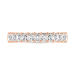 18K Rose Gold  1 5/8 Ct.Tw. Radiant Shape Lab Grown Diamond Half Way Eternity Band  Picasso Gold & Diamond Jewelry
