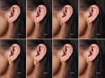 14K Gold Chain Link Hoop Earrings - Picasso Gold & Diamond Jewelry