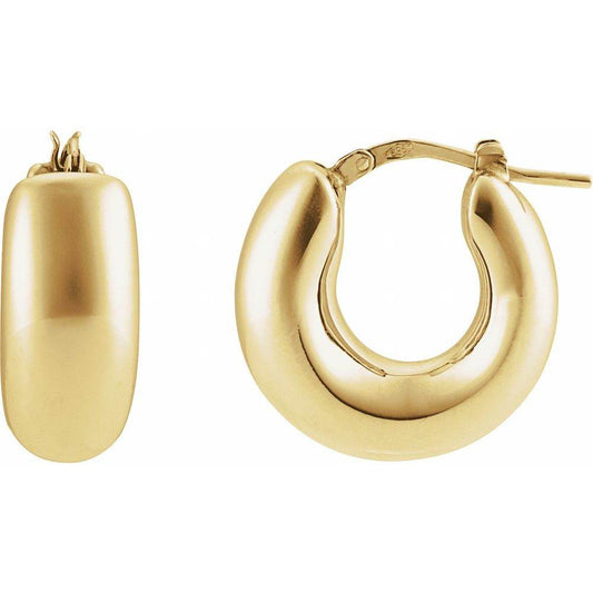 14Kt Gold Hoop Earrings