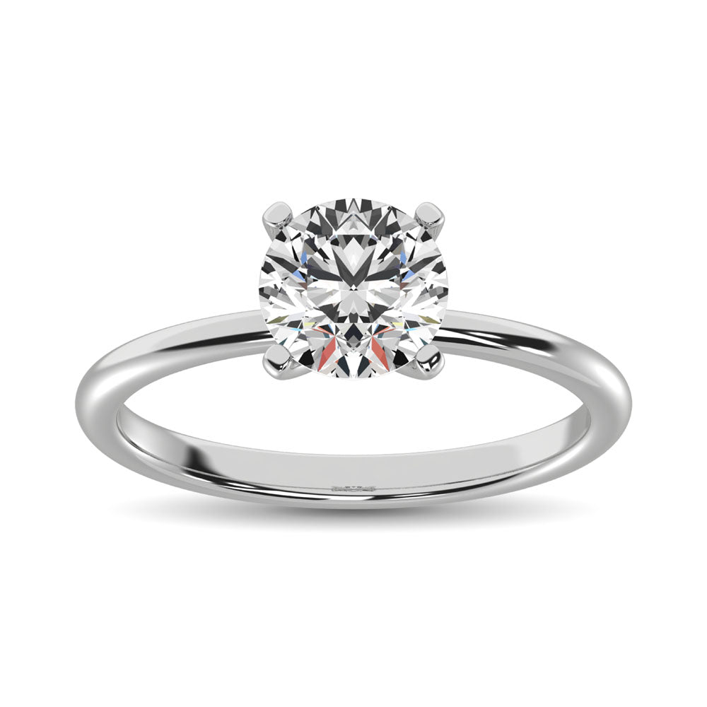 14K White Gold Lab Grown Diamond 3 ct. tw. IGI Certified VS F+ Solitaire Ring | Picasso Gold & Diamond