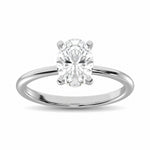 14K White Gold Lab Grown Diamond 2 ct. tw. IGI Certified Oval Shape Solitaire | Picasso Gold & Diamond