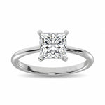 14K White Gold Lab Grown Diamond 1 1/2 ct. tw. IGI Certified Princess Shape Solitaire | Picasso Gold & Diamond