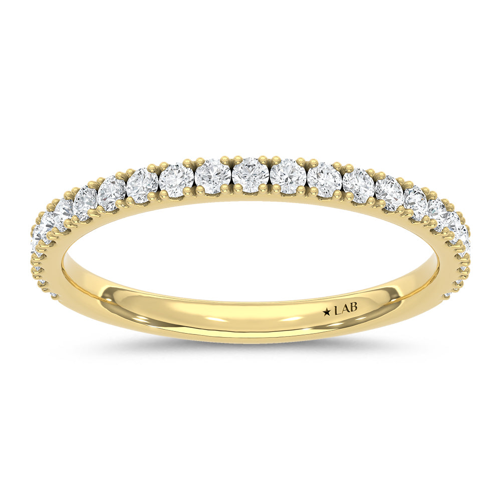 14K Yellow Gold Lab Grown Diamond 1/3 ct. tw. Wedding Band | Picasso Gold & Diamond