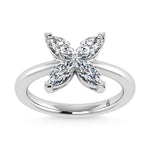 14K White Gold Lab Grown Diamond 1 Ct.Tw. Fashion Ring  Picasso Gold & Diamond Jewelry