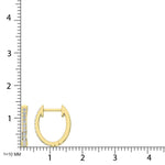 10K Yellow Gold Lab Grown Diamond 1/5 Ct.Tw. Hoop Earrings  Picasso Gold & Diamond Jewelry