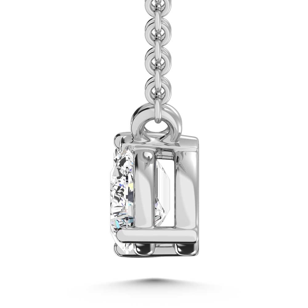 10K White Gold Lab Grown Diamond 3/8 Ct.Tw. Fashion Necklace  Picasso Gold & Diamond Jewelry