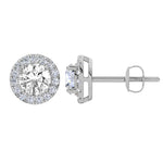 10K White Gold Lab Grown Diamond 1 1/2 Ct.Tw. Fashion Earrings  Picasso Gold & Diamond Jewelry