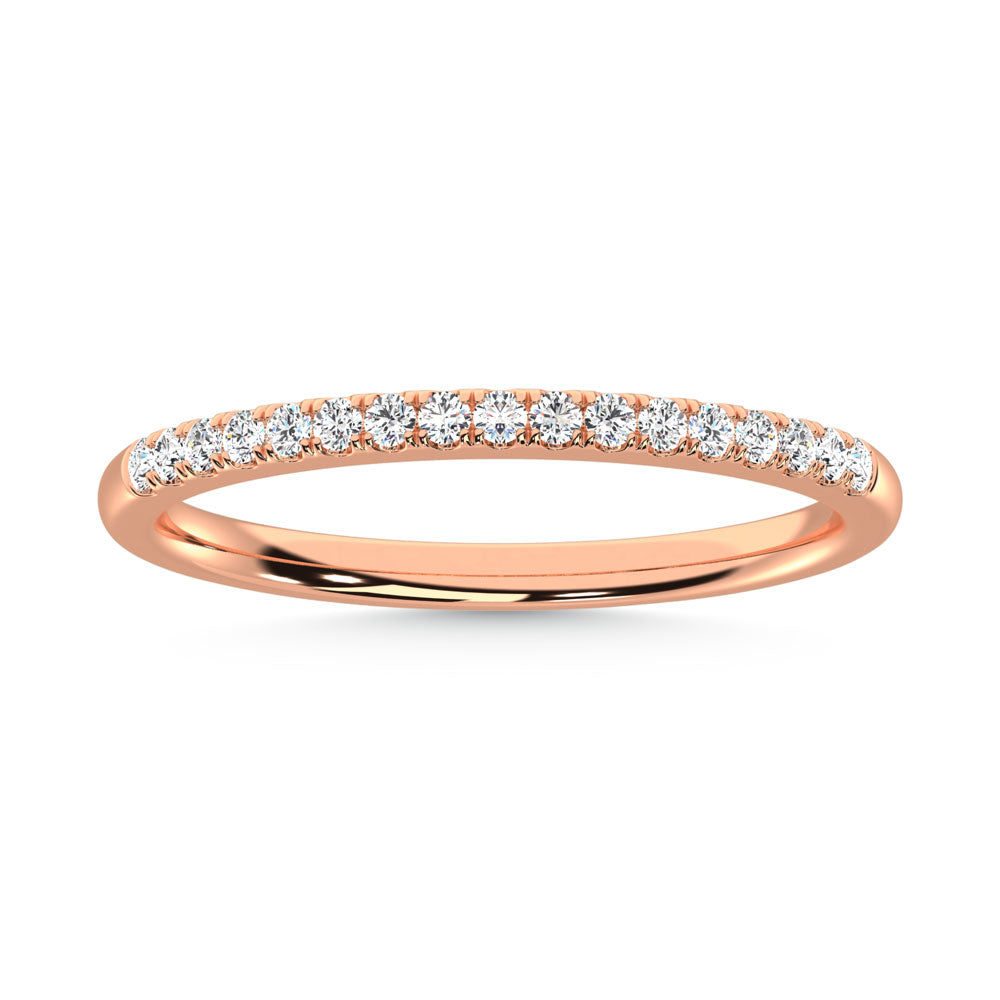 10K Rose Gold Lab Grown Diamond 1/6 ct. tw. Wedding Band | Picasso Gold & Diamond