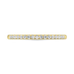 10K Yellow Gold Lab Grown Diamond 1/6 ct. tw. Wedding Band, side profile view showing the band