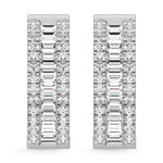 14K White Gold Lab Grown Diamond 3 Ct.Tw. Hoop Earrings  Picasso Gold & Diamond Jewelry