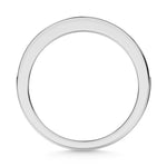 14K White Gold Lab Grown Diamond 1/5 ct. tw. Channel Band, close-up of the diamond setting