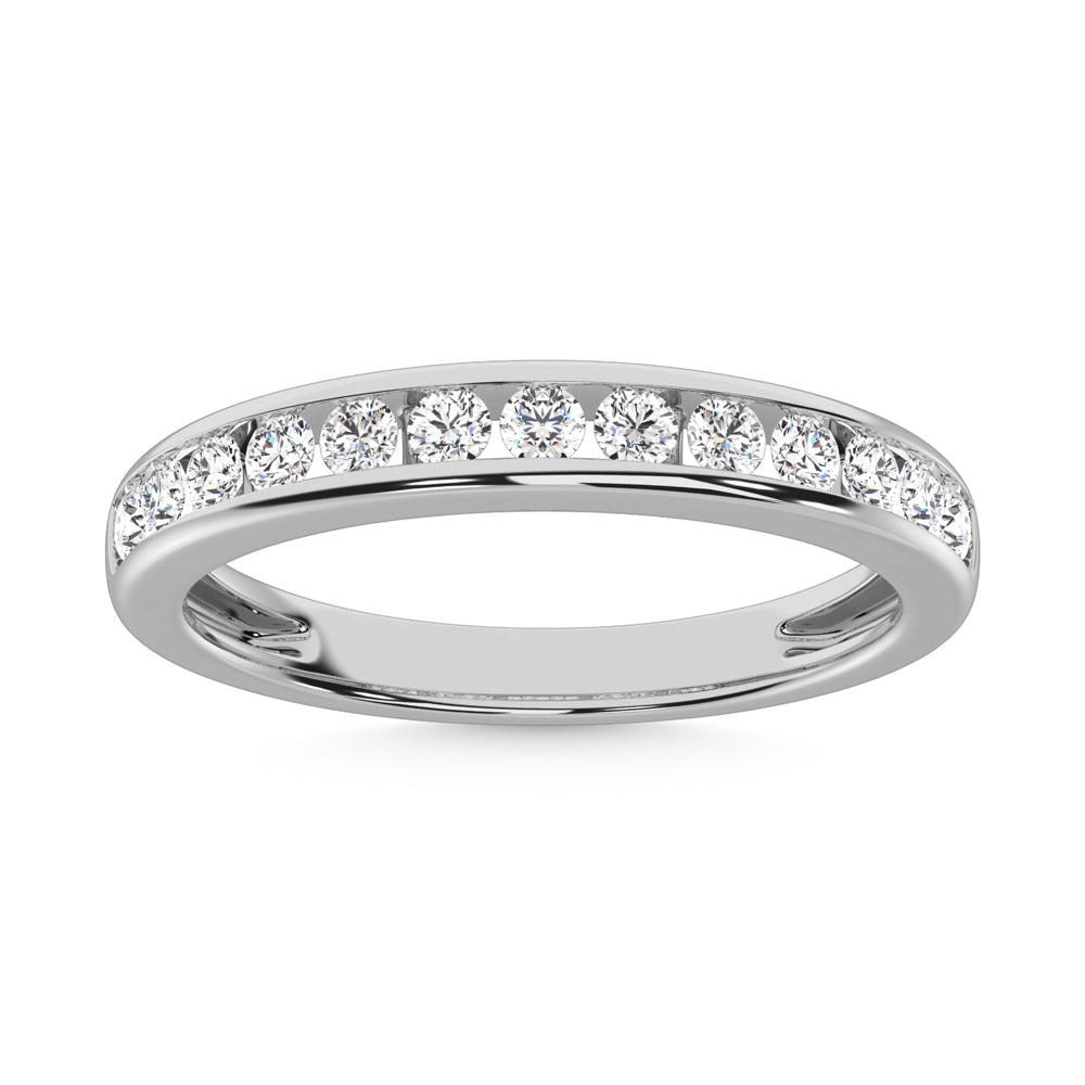 14K White Gold Lab Grown Diamond 1/3 ct. tw. Channel Band | Picasso Gold & Diamond