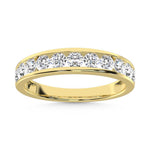 14K Yellow Gold Lab Grown Diamond 3/4 ct. tw. Channel Band | Picasso Gold & Diamond