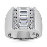 14K White Gold Lab Grown Diamond 2 ct. tw. Men's Ring | Picasso Gold & Diamond