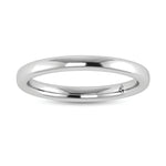 14K White Gold Lab Grown Plain Wedding Band  Picasso Gold & Diamond Jewelry