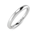 14K White Gold Lab Grown Plain Wedding Band  Picasso Gold & Diamond Jewelry