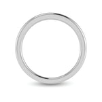 14K White Gold Lab Grown Plain Wedding Band  Picasso Gold & Diamond Jewelry