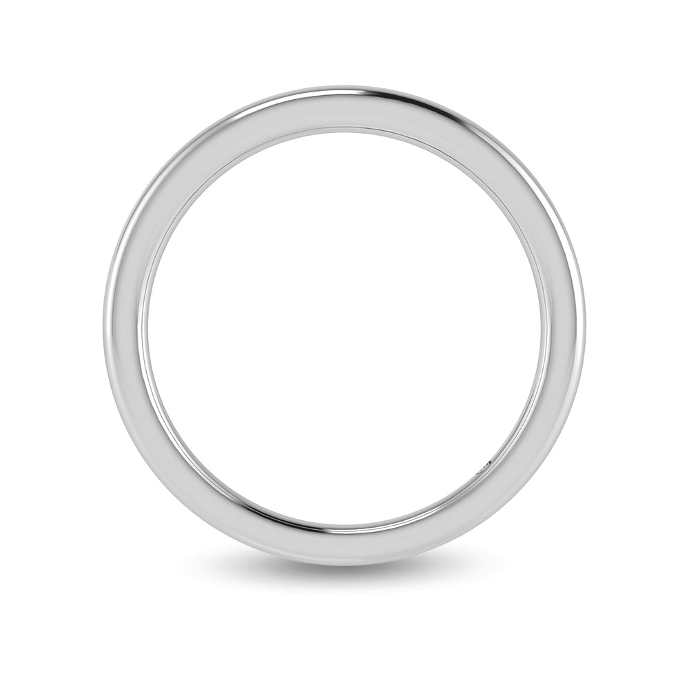 14K White Gold Lab Grown Plain Wedding Band  Picasso Gold & Diamond Jewelry