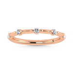 14K Rose Gold Lab Grown Diamond 1/6 ct. tw. Wedding Band | Picasso Gold & Diamond