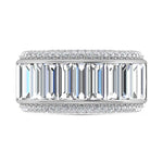 14K White Gold Lab Grown Diamond 4 1/2 Ct.Tw. Band  Picasso Gold & Diamond Jewelry