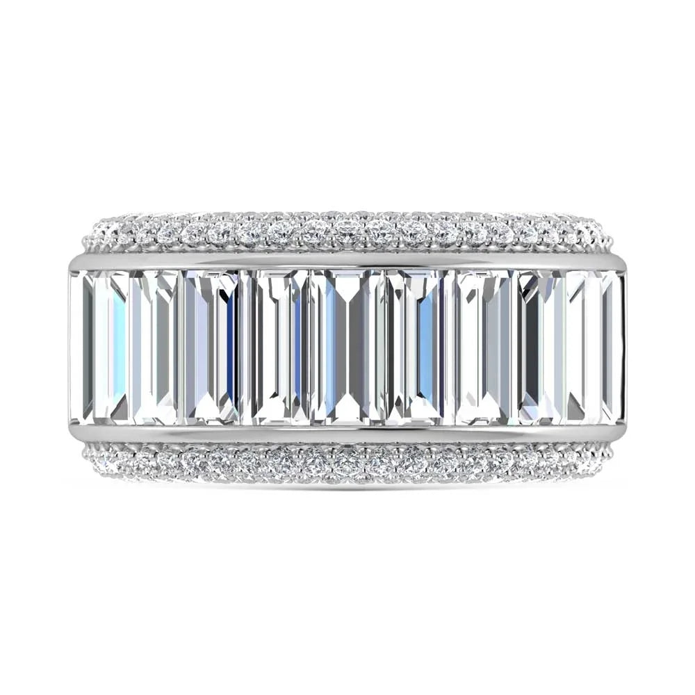 14K White Gold Lab Grown Diamond 4 1/2 Ct.Tw. Band  Picasso Gold & Diamond Jewelry